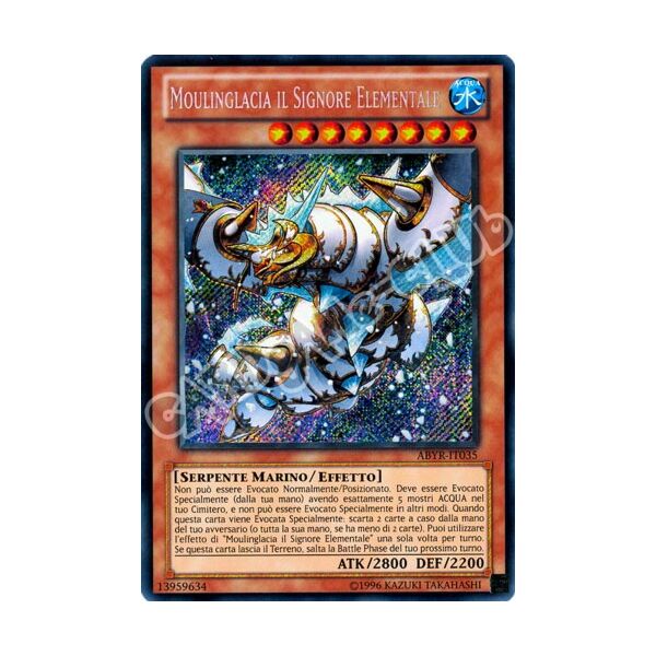 ABYR-IT035 Moulinglacia il Signore Elementale rara segreta Unlimited (IT) -NEAR MINT-