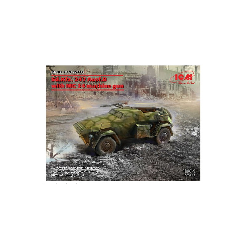 247 Ausf.B con mitragliatrice MG 34. ICM 35112