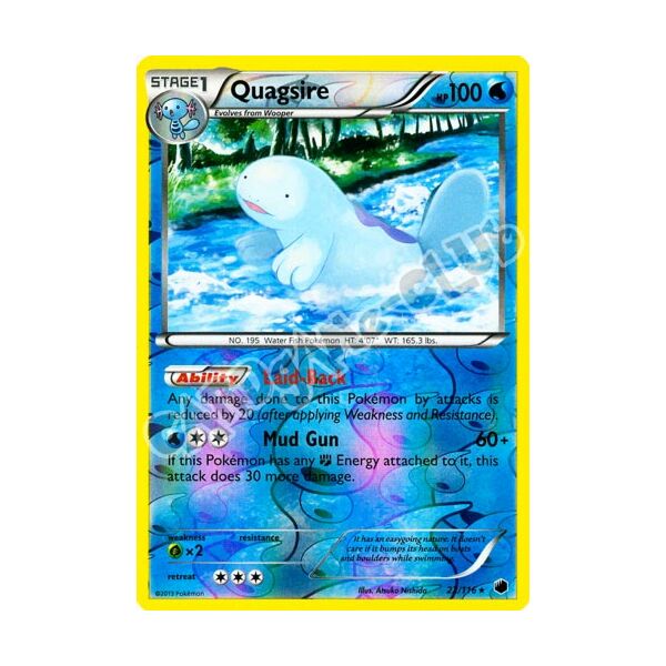 022 / 116 Quagsire rara foil reverse (EN) -NEAR MINT-