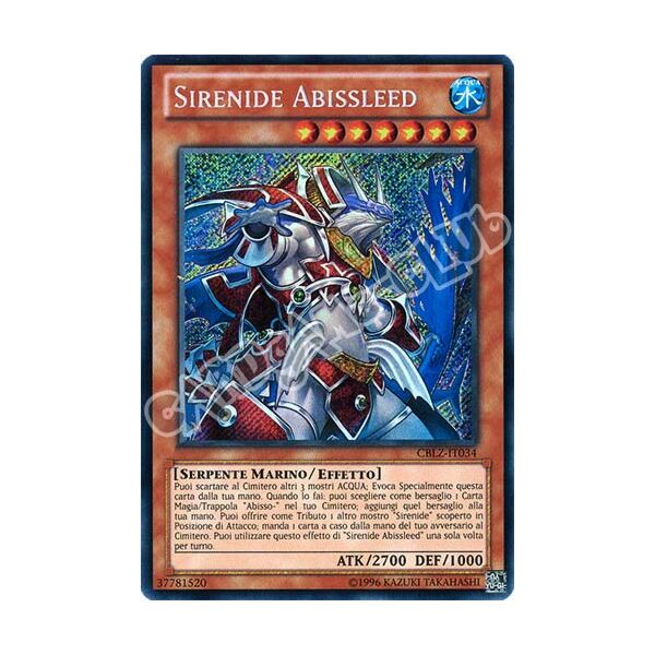 CBLZ-IT034 Sirenide Abissleed rara segreta Unlimited (IT) -NEAR MINT-