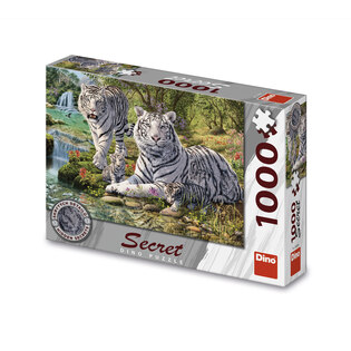 Puzzle Tigri bianchi 1000 pezzi secret collection