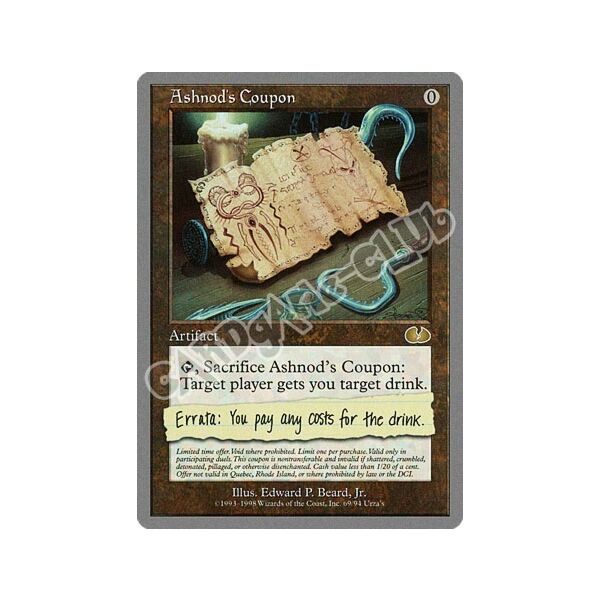 Ashnod's Coupon rara (EN) -NEAR MINT-