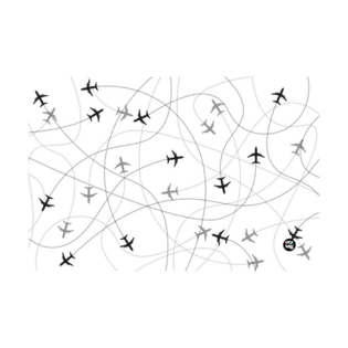 Tappetino da scrivania PP 60x40cm Aerei