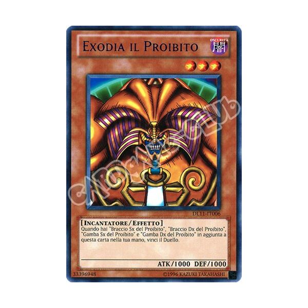 Duelist League 11 DL11-IT006 Exodia il Proibito rara scritta blu Unlimited (IT) -NEAR MINT-