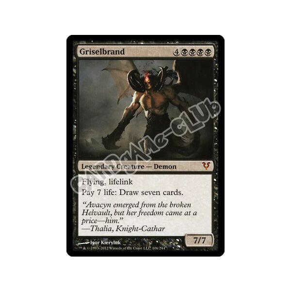 106 / 244 Griselbrand rara mitica (EN) -NEAR MINT-