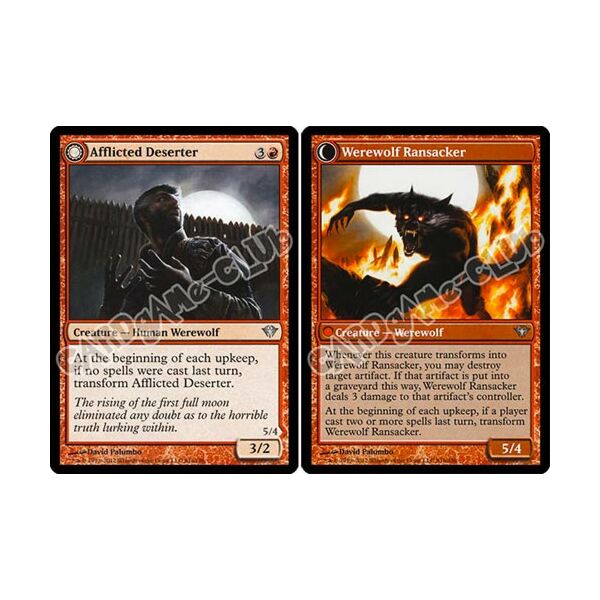 081 / 158 Afflicted Deserter / Werewolf Ransacker non comune (EN) -NEAR MINT-