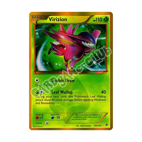 103 / 101 Virizion rara segreta foil (EN) -NEAR MINT-
