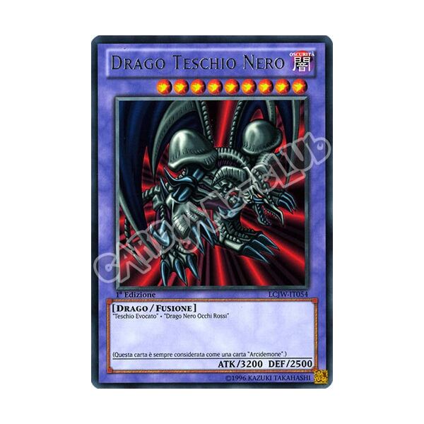 LCJW-IT054 Drago Teschio Nero rara 1a Edizione (IT) -NEAR MINT-