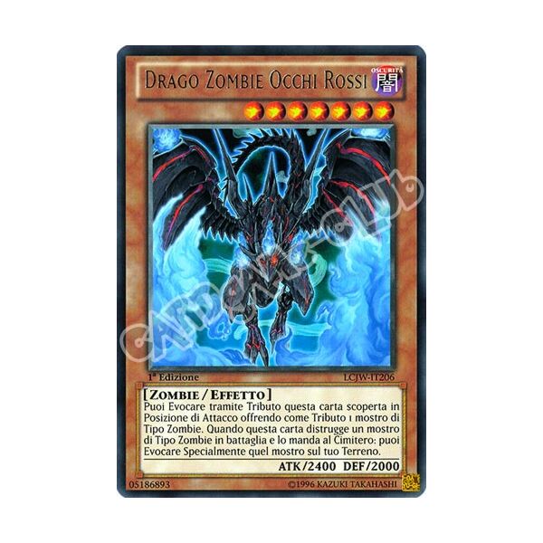 LCJW-IT206 Drago Zombie Occhi Rossi rara 1a Edizione (IT) -NEAR MINT-