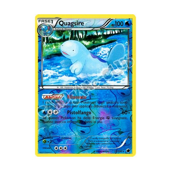 022 / 116 Quagsire rara foil reverse (IT) -NEAR MINT-