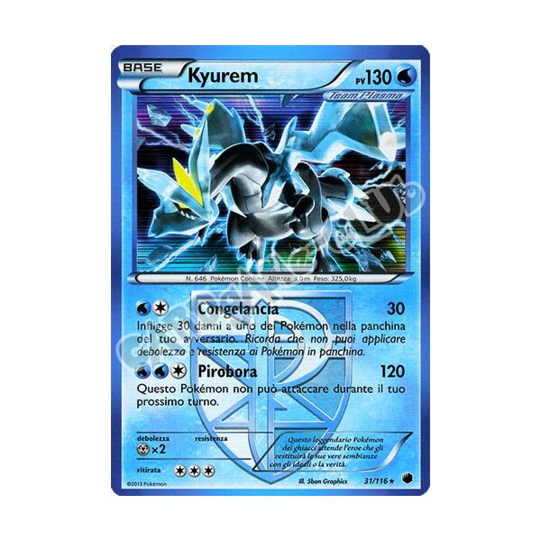 031 / 116 Kyurem rara foil (IT) -NEAR MINT-