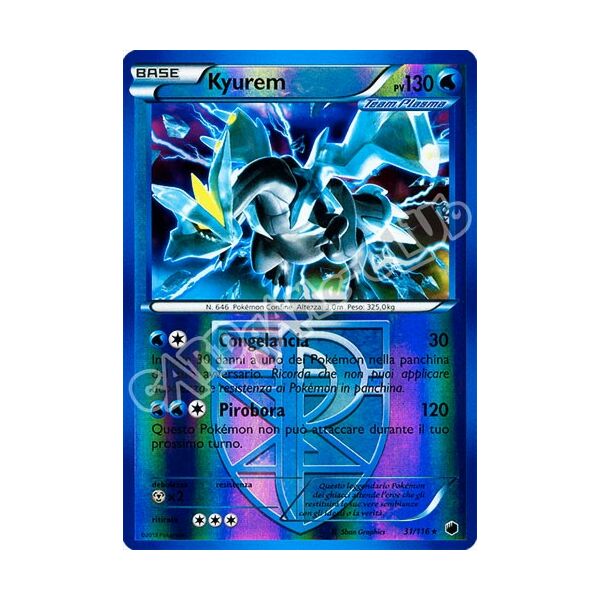 031 / 116 Kyurem rara foil reverse (IT) -NEAR MINT-