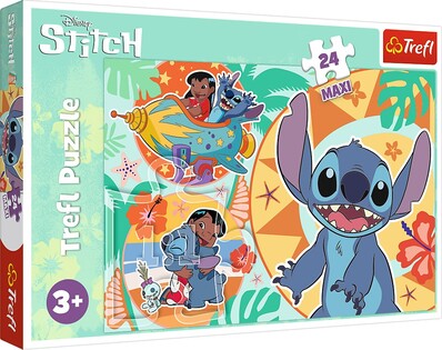 Trefl Puzzle Lilo&Stitch: Happy day MAXI 24 pezzi