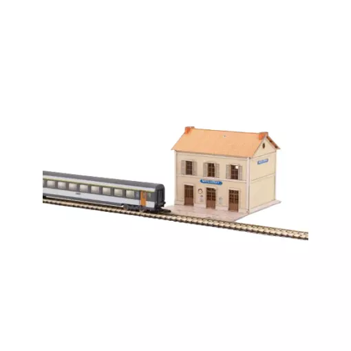 Edificio passeggeri est tipo "Meilleray" - AZAR MODELS GAR701 - Z 1/220 - SNCF - 74 x 60 mm
