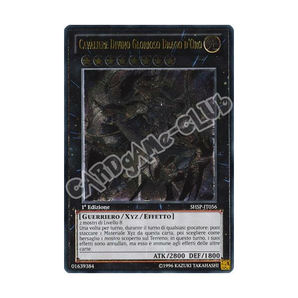 SHSP-IT056 Cavaliere Divino Glorioso Drago d'Oro rara ultimate 1a edizione (IT) -NEAR MINT-