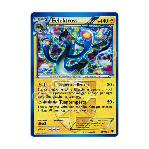 033 / 101 Eelektross rara foil (IT) -NEAR MINT-