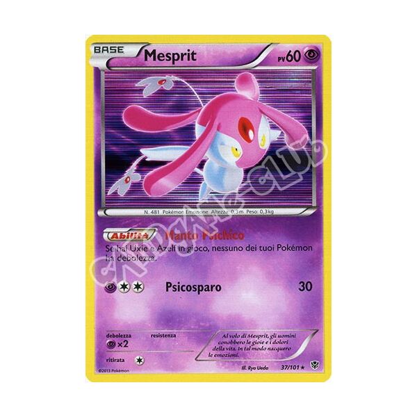 037 / 101 Mesprit rara foil (IT) -NEAR MINT-