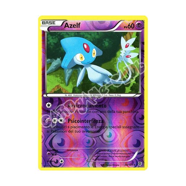 038 / 101 Azelf rara foil reverse (IT) -NEAR MINT-
