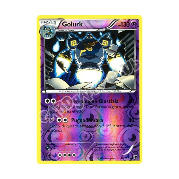 046 / 101 Golurk rara foil reverse (IT) -NEAR MINT-