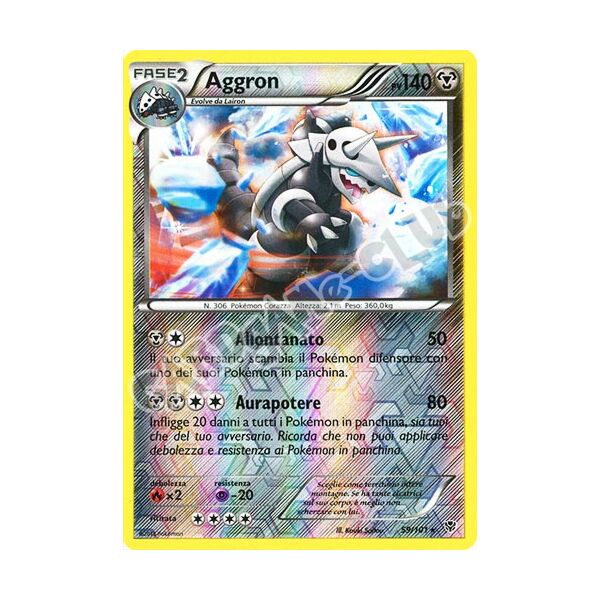 059 / 101 Aggron rara foil reverse (IT) -NEAR MINT-