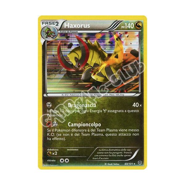 069 / 101 Haxorus rara foil (IT) -NEAR MINT-