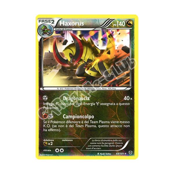 069 / 101 Haxorus rara foil reverse (IT) -NEAR MINT-