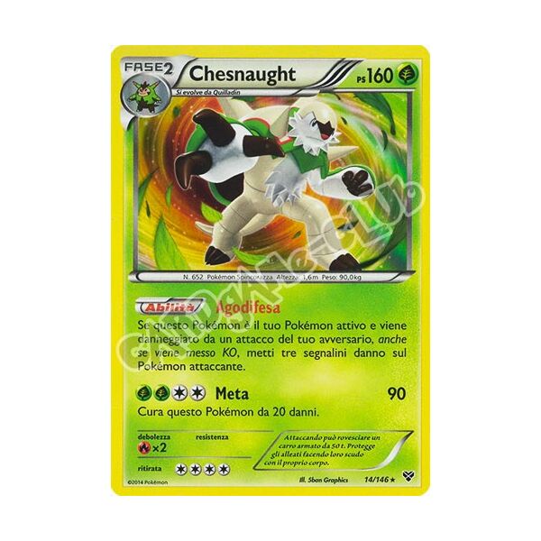 014 / 146 Chesnaught rara foil (IT) -NEAR MINT-