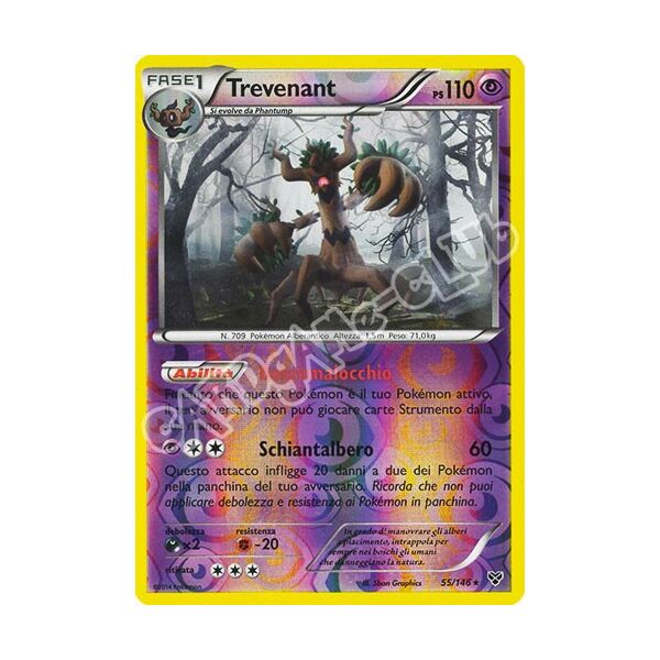 055 / 146 Trevenant rara foil reverse (IT) -NEAR MINT-