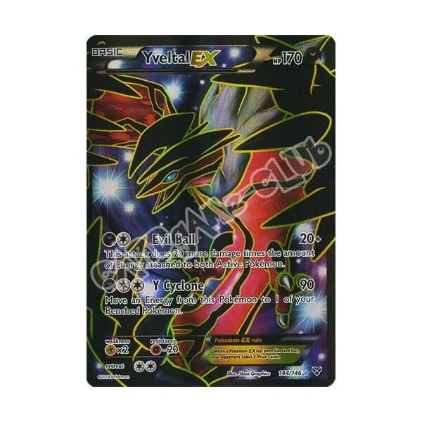 144 / 146 Yveltal EX rara segreta foil (EN) -NEAR MINT-