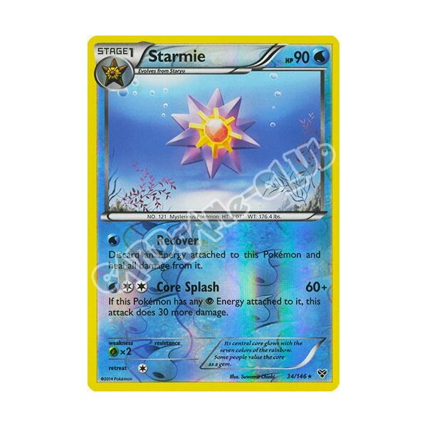 034 / 146 Starmie rara foil reverse (EN) -NEAR MINT-