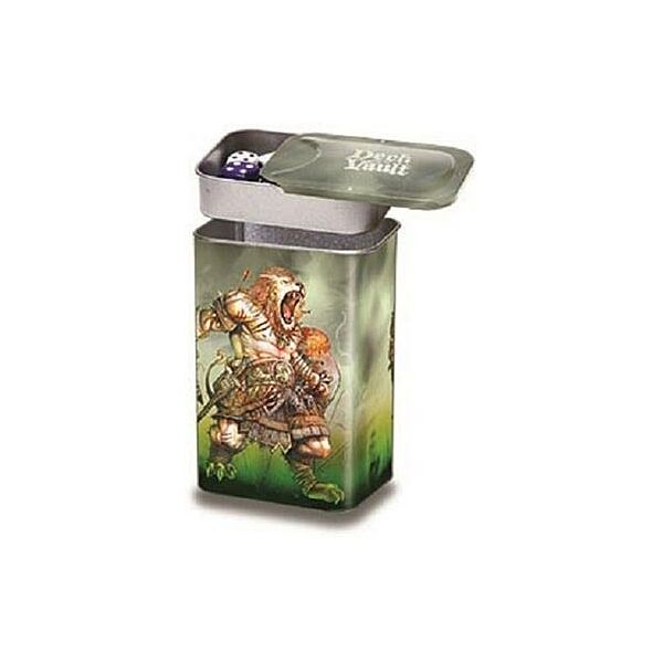 Porta mazzo verticale con spazio porta dadi Nesting Deck Vault Darkside of Oz - Lion