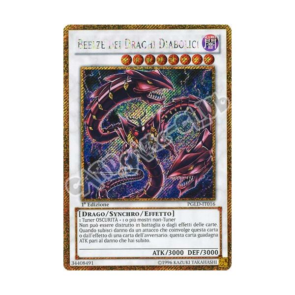 PGLD-IT016 Beelze dei Draghi Diabolici rara segreta oro 1a edizione (IT) -NEAR MINT-