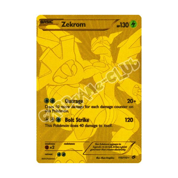 115 / 113 Zekrom ultra rara foil (EN) -NEAR MINT-
