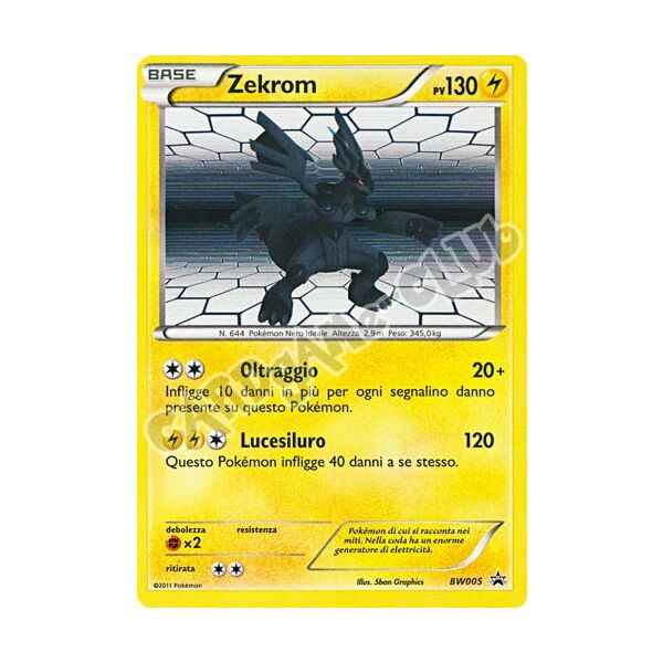 BW05 Zekrom rara foil (IT) -NEAR MINT-