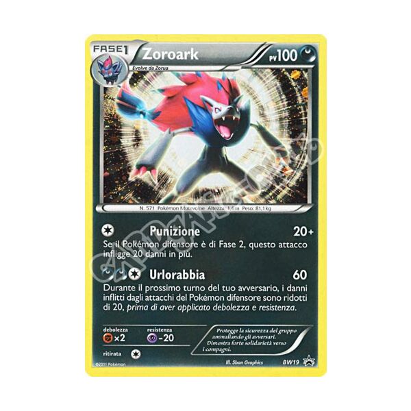 BW19 Zoroark rara foil (IT) -NEAR MINT-