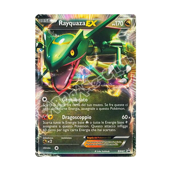BW47 Rayquaza Ex rara ex foil (IT) -NEAR MINT-