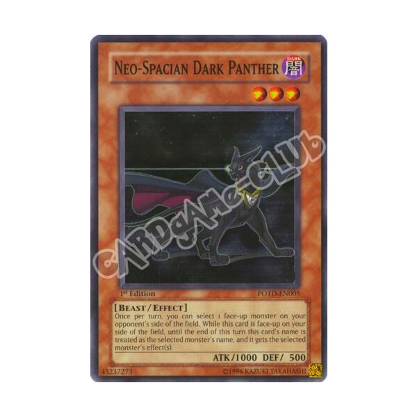 POTD-EN005 Neo-Spacian Dark Panther super rara 1st edition (EN) -NEAR MINT-