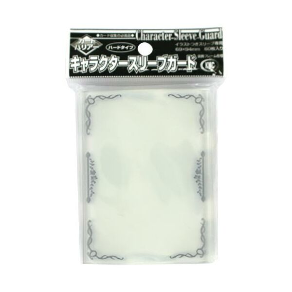 proteggi carte standard pacchetto da 60 bustine Clear con cornice floreale