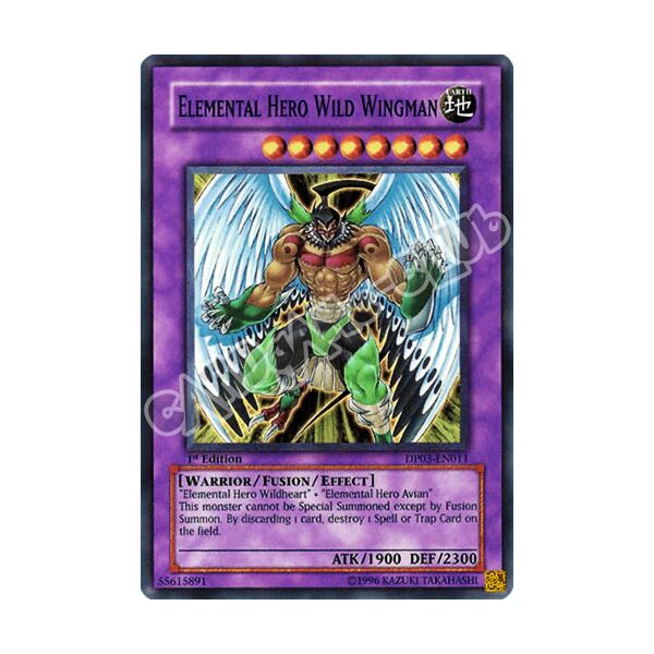 DP03-EN011 Elemental HERO Wild Wingman comune 1st edition (EN) -NEAR MINT-