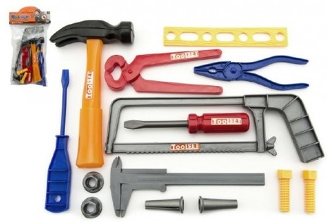 Attrezzi in plastica 10 pz