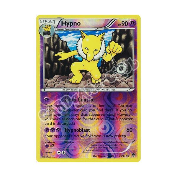 036 / 113 Hypno rara foil reverse (EN) -NEAR MINT-