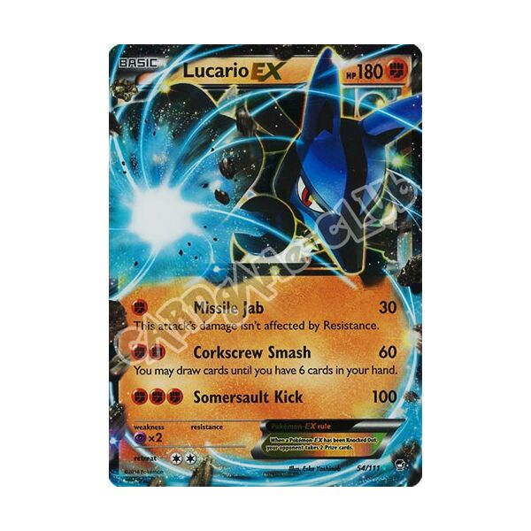054 / 113 Lucario EX rara ex foil (EN) -NEAR MINT-