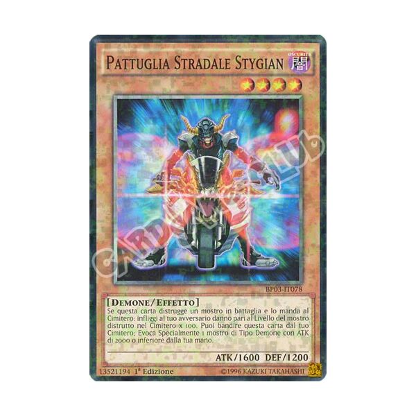 BP03-IT078 Pattuglia Stradale Stygian comune shatter foil 1a edizione (IT) -NEAR MINT-