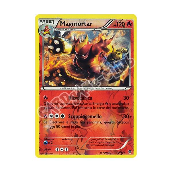 011 / 113 Magmortar rara foil reverse (IT) -NEAR MINT-