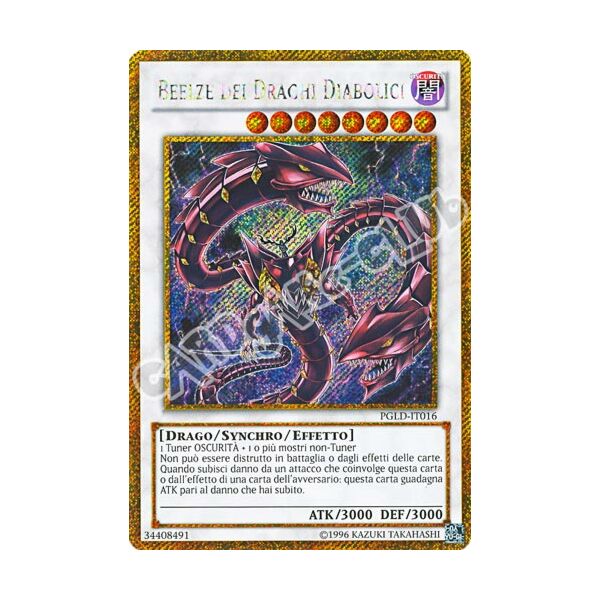 PGLD-IT016 Beelze dei Draghi Diabolici rara segreta oro unlimited (IT) -NEAR MINT-