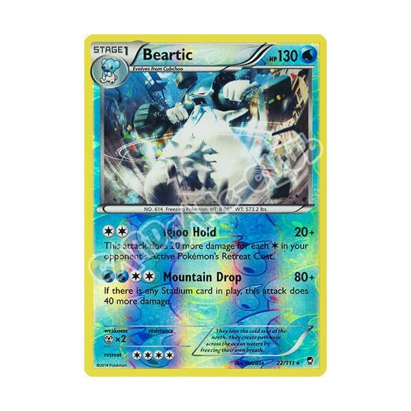 022 / 113 Beartic rara foil reverse (EN) -NEAR MINT-