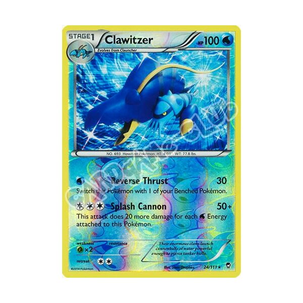 024 / 113 Clawitzer rara foil reverse (EN) -NEAR MINT-