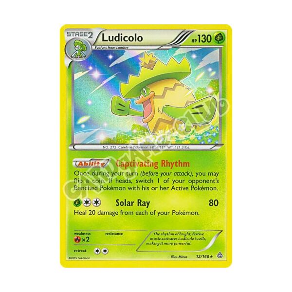 012 / 164 Ludicolo rara foil (EN) -NEAR MINT-
