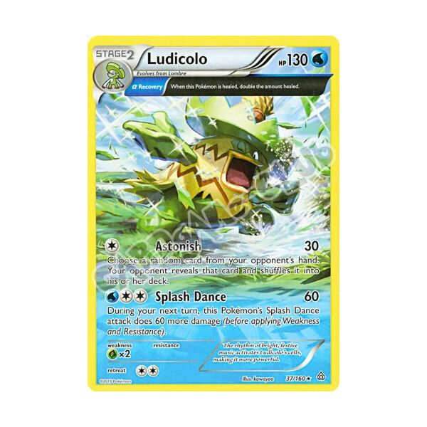037 / 164 Ludicolo rara normale (EN) -NEAR MINT-