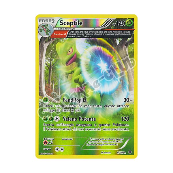 009 / 164 Sceptile rara foil reverse (IT) -NEAR MINT-